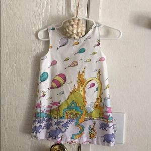 Little girls dress dr seuss